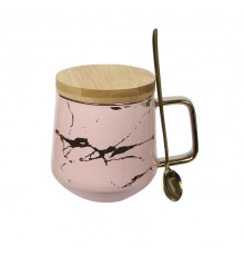 Чайна чашка No Brand B2024 400 мл Pink 13157-83962