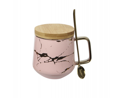 Чайна чашка No Brand B2024 400 мл Pink 13157-83962