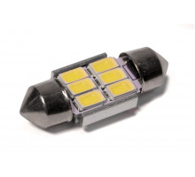 Світлодіодна лампа StarLight T11 6 діодів 5630 1W 12V WHITE / 31mm / мультиполярна