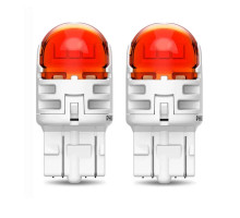 Комплект світлодіодних ламп Philips 11066AU60X2 W21/5W LED Ultinon Pro6000 SI 12V 2.5/0.5 W3x16q amber