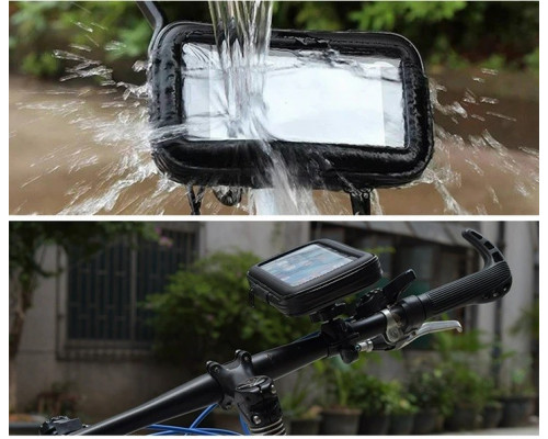 Водонепроникний тримач для телефону на велосипед та мотоцикла Bicycle Gear з поворотом на 360 градусів до 6.5 дюймів (164254881) Водонепроникний тримач для телефону на велосипед та мотоцикла Bicycle Gear з поворотом на 360 градусів до 6.5 дюймів (164254881)