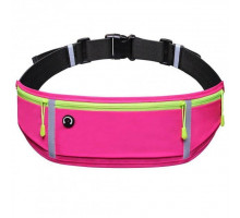 Спортивна сумка для бігу на пояс RunBag з 3 кишенями Pink (050328)
