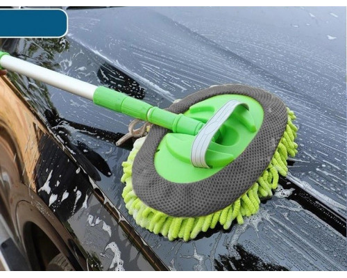 Щітка швабра Psheko з телескопічною ручкою для миття авто Зелена (К3050615)