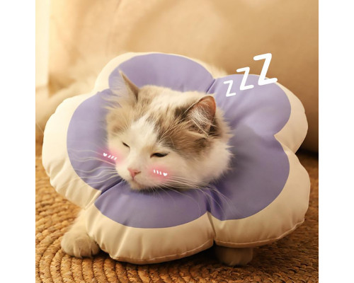 М'який комір-подушка для кішок No Brand DT-1018 M Purple