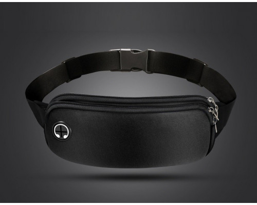 Сумка для бігу з 2 кишенями 22х10 см RunningBag Black (3614562)