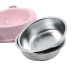 Миска для котів та собак подвійна Taotaopets Frog 135501 Рожевий