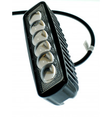 Світлодіодна фара AllLight JR-6D-G06-18W 6chip EPISTAR spot лінза 9-30V