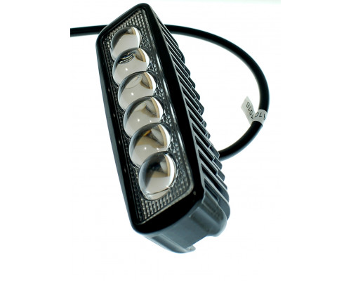 Світлодіодна фара AllLight JR-6D-G06-18W 6chip EPISTAR spot лінза 9-30V Світлодіодна фара AllLight JR-6D-G06-18W 6chip EPISTAR spot лінза 9-30V