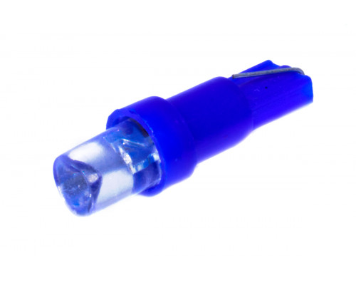 Світлодіодна лампа AllLight T 5 1 діод LED W2*4.6d 12V BLUE Світлодіодна лампа AllLight T 5 1 діод LED W2*4.6d 12V BLUE