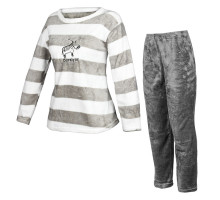 Жіноча піжама Lesko Zebra L Gray-White