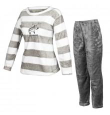 Жіноча піжама Lesko Zebra L Gray-White