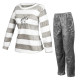 Жіноча піжама Lesko Zebra L Gray-White