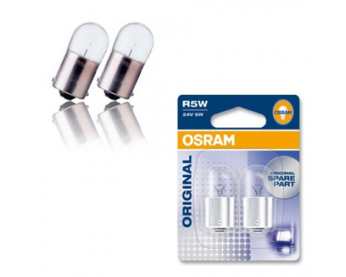 Автолампа ук. OSRAM 5007-02B R5W 12V BA15s 10X2 Blister Автолампа ук. OSRAM 5007-02B R5W 12V BA15s 10X2 Blister