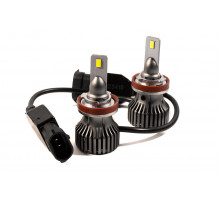 Комплект LED ламп HeadLight F1X H11 (PGJ19-2) 52W 12V 8400Lm з активним охолодженням (збільшена світловіддача)