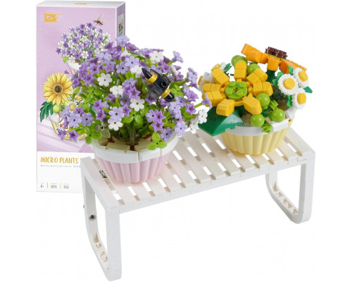 3D конструктор набір Loz 1674 Букети квітів у горщику 543 деталей