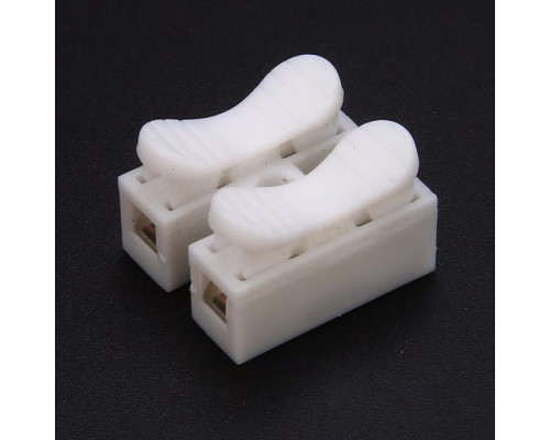 Набір з'єднувачів для дроту PWR CH-2 клемні колодки на два контакти 20 шт Білий (С051301-20)