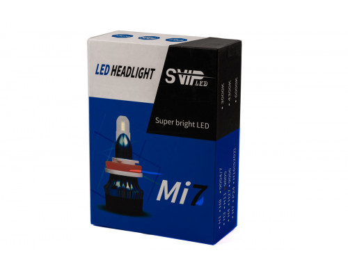 Комплект LED ламп HeadLight Mi7 H11 (PGJ19-2) 55W 12V 4000Lm з активним охолодженням Комплект LED ламп HeadLight Mi7 H11 (PGJ19-2) 55W 12V 4000Lm з активним охолодженням