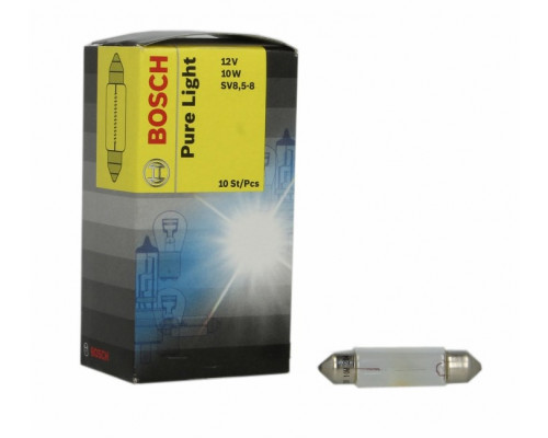 Автолампа BOSCH Pure Light K10W 10W 12V SV8.5-8 (1987302210) Автолампа BOSCH Pure Light K10W 10W 12V SV8.5-8 (1987302210)