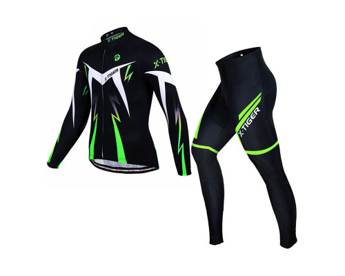 Велокостюм для чоловіків X-Tiger XM-CT-013 Trousers Зелений L (5107-17160) Велокостюм для чоловіків X-Tiger XM-CT-013 Trousers Зелений L (5107-17160)