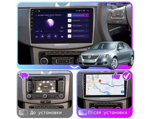 Штатна магнітола Lesko 10 Volkswagen Passat B6 2005-2010 4/64Gb CarPlay 4G Wi-Fi GPS Prime (9323-48297) Штатна магнітола Lesko 10 Volkswagen Passat B6 2005-2010 4/64Gb CarPlay 4G Wi-Fi GPS Prime (9323-48297)
