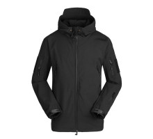 Тактична чоловіча куртка Soft Shell Lesko A001 3XL Чорний