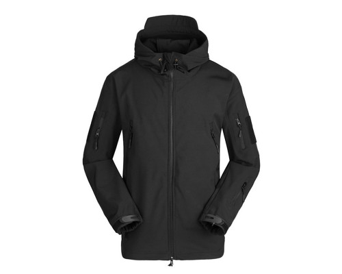 Тактична чоловіча куртка Soft Shell Lesko A001 3XL Чорний Тактична чоловіча куртка Soft Shell Lesko A001 3XL Чорний