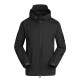 Тактична чоловіча куртка Soft Shell Lesko A001 3XL Чорний