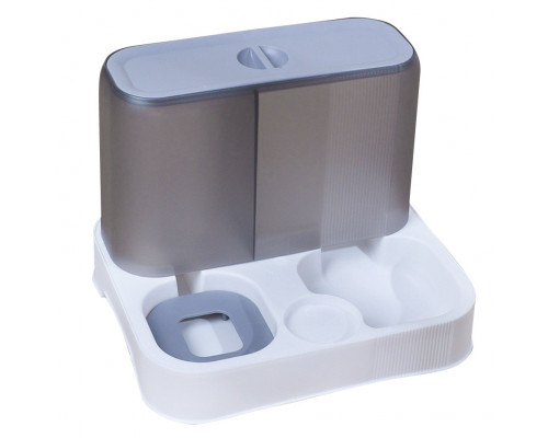 Миска з автоматичною напувалкою Taotaopets 193306 Gray-White 11759-69016