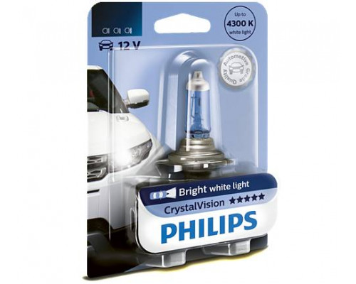 Автолампа PHILIPS 12336CVB1 H3 55W 12V PK22s CristalVision Автолампа PHILIPS 12336CVB1 H3 55W 12V PK22s CristalVision