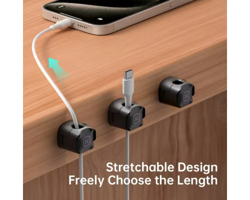 Кабельний органайзер KULA 6 шт Чорний 487638704