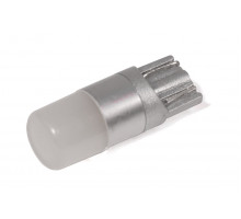 Світлодіодна лампа StarLight T10 1 діод 12V 0.6W / матова лінза / пластиковий цоколь
