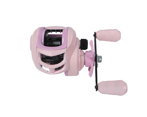 Котушка рибальська мультиплікаторна yumoshi AK 201 Pink-Black Left 6294-85958