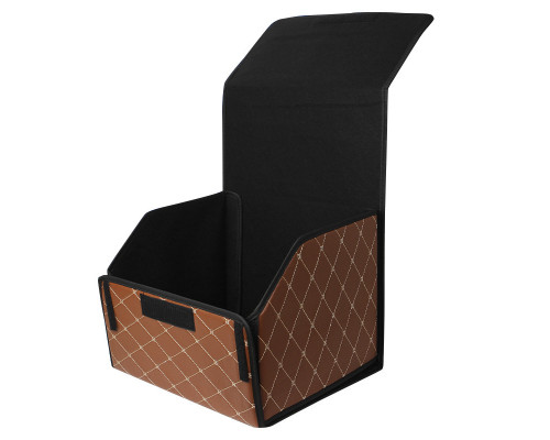 Автомобільний органайзер Lesko ZWX-002 Brown/Gold 55х30х30 см Автомобільний органайзер Lesko ZWX-002 Brown/Gold 55х30х30 см