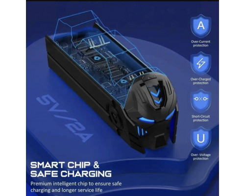 Зарядка для джойстика PS5 BebonCool Док Станція для PlayStation 5 PS5 DualSense/edge на 2 геймпади з LED Чорний Зарядка для джойстика PS5 BebonCool Док Станція для PlayStation 5 PS5 DualSense/edge на 2 геймпади з LED Чорний