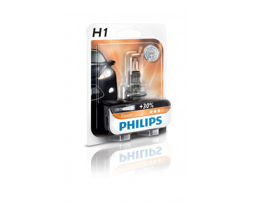 Автолампа PHILIPS 12258PRB1 H1 55W 12V P14,5s Premium Автолампа PHILIPS 12258PRB1 H1 55W 12V P14,5s Premium