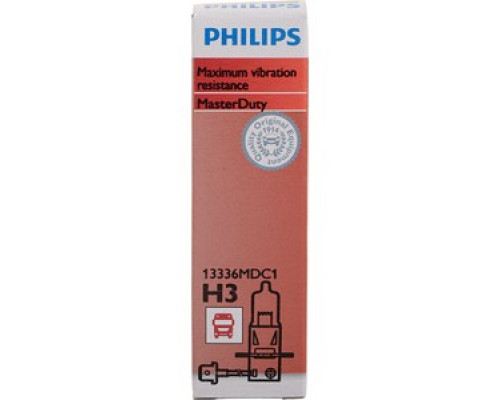 Автолампа PHILIPS 13336MDC1 H3 70W 24V PK22s MasterDuty Автолампа PHILIPS 13336MDC1 H3 70W 24V PK22s MasterDuty