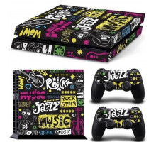Наклейка PS4 Fat вінілова наклейка Choice для Sony PlayStation PS4 Fat DualShock 4 Jazz