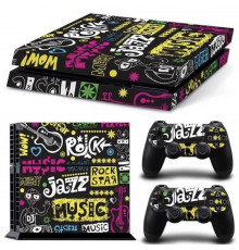 Наклейка PS4 Fat вінілова наклейка Choice для Sony PlayStation PS4 Fat DualShock 4 Jazz