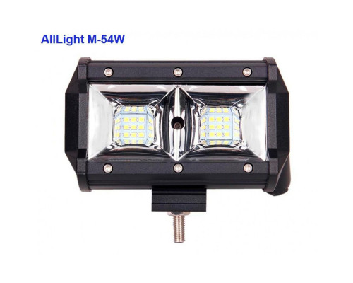 Світлодіодна фара AllLight M-54W 3030 ближній 9-30V Світлодіодна фара AllLight M-54W 3030 ближній 9-30V
