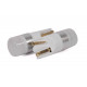 Світлодіодна лампа StarLight T10 2 діода 2835 12V 0,5W WHITE / матова лінза / пластиковий цоколь / сірий обід