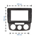Перехідна рамка Lesko 10.1" Volkswagen Jetta 2005-2009 Golf 2003-2008 Manual AC (6881)