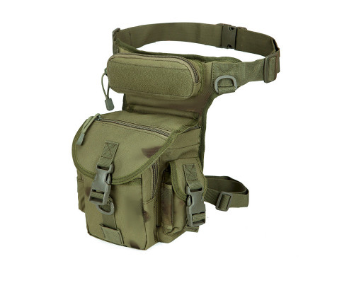 Сумка тактична на стегно Aokali Outdoor A90 30х22 см Green 5358-63124 Сумка тактична на стегно Aokali Outdoor A90 30х22 см Green 5358-63124