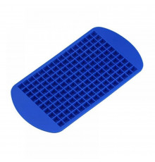 Форма для льоду силіконова СМ Кубики 160 комірок 23х12 см Синій (С051361)