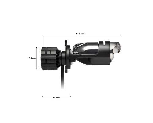 Комплект світлодіодних лінз HeadLight A80 H4 BI-LED 12-24V Комплект світлодіодних лінз HeadLight A80 H4 BI-LED 12-24V