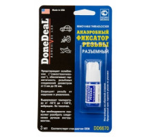 Анаеробний фіксатор різьблення DoneDeal 6670 (синій), 3 мл