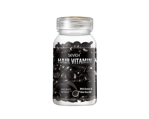 Вітамінні капсули для темного волосся Sevich Hair Vitamin олією Кукуї й Алое Вера захист від сонця 30 шт Вітамінні капсули для темного волосся Sevich Hair Vitamin олією Кукуї й Алое Вера захист від сонця 30 шт