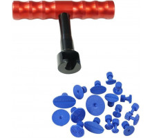 Набір для видалення вм'ятин на автомобілі iCarPro з грибками 18 шт Червоно-чорний (С051363)