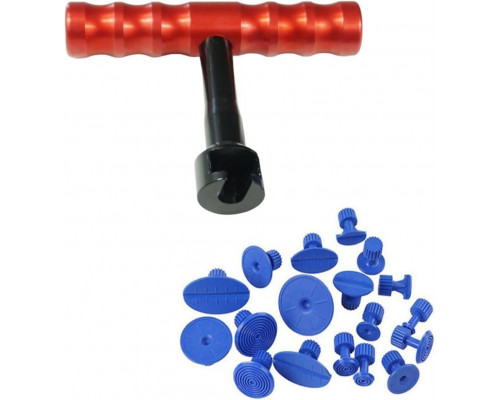 Набір для видалення вм'ятин на автомобілі iCarPro з грибками 18 шт Червоно-чорний (С051363)