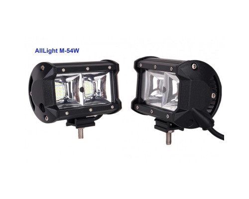 Світлодіодна фара AllLight M-54W 3030 ближній 9-30V Світлодіодна фара AllLight M-54W 3030 ближній 9-30V