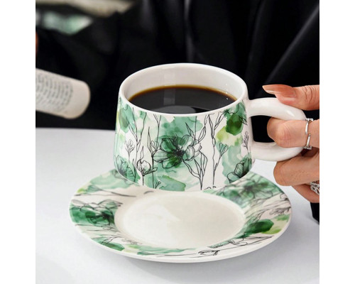 Кавовий набір Qinglan Ruomeng 250 мл White-Green 13151-83890